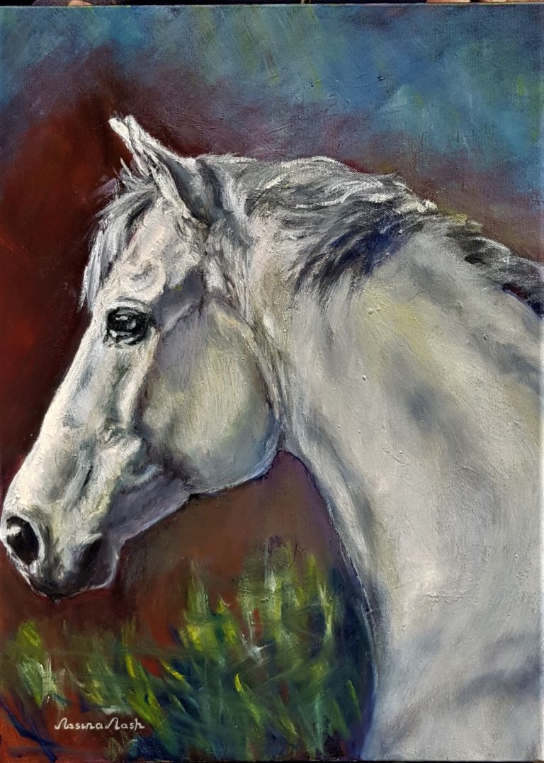 Stallion - Oil painting